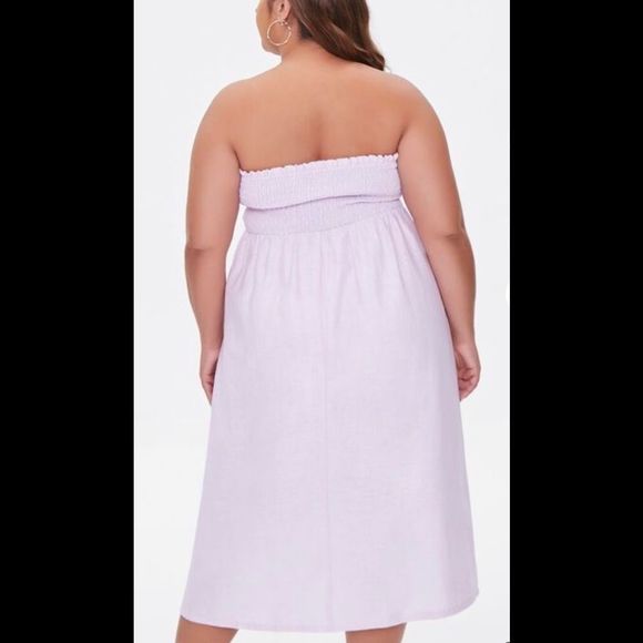 Forever 21 Plus Smocked midi dress - Picture 3 of 8